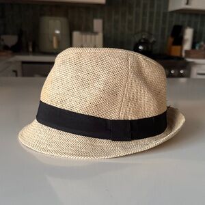 H&M Stylish Tan Fedora with Black Band